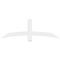 Ekena Millwork Bellingham Architectural Grade PVC Gable Bracket, 60"W x 20"H x 4"D x 4"F, 8/12 Pitch GBP060X20X0404BEL00 - alternate 4
